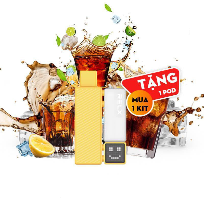 RELX積木電子煙18000puffs煙彈可樂口味智能顯示屏